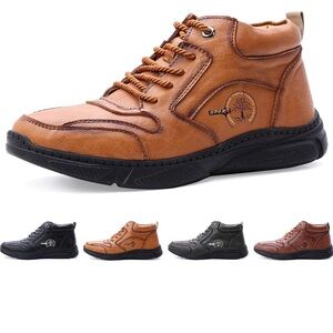 Men's Brown Leather Ankle Boots